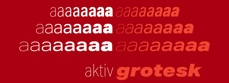 Aktiv grotesk font family for html5